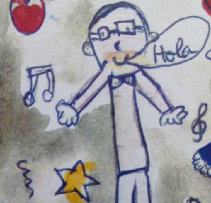Dibujo realizado por niño de 7 años