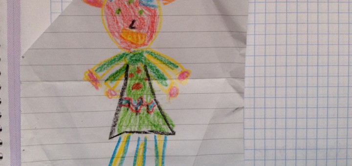 Dibujo de un niño de 7 años